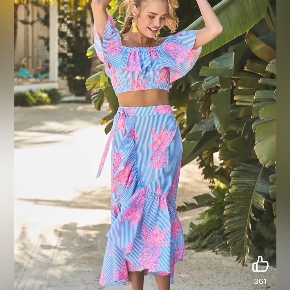 Larissa Set in Blue Peri Rum Swizzle